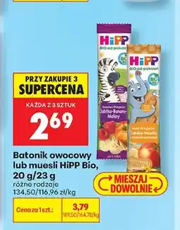 Biedronka Batonik muesli HiPP Bio Jabłko Wanilia oferta