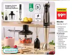 Biedronka Blender ręczny Hoffen 4 w 1 oferta