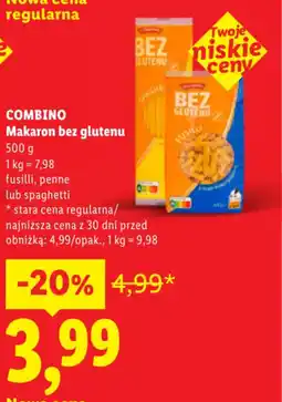 Lidl COMBINO Makaron bez glutenu oferta