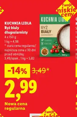 Lidl KUCHNIA LIDLA Ryż biały długoziarnisty oferta