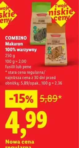 Lidl COMBINO Makaron 100% warzywny oferta