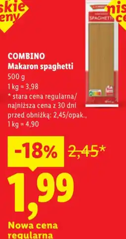 Lidl COMBINO Makaron spaghetti oferta