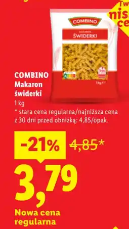 Lidl COMBINO Makaron świderki oferta
