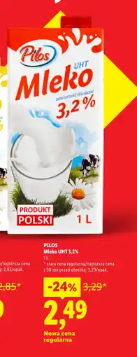 Lidl PILOS Mleko UHT 3,2% oferta