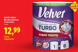 Lidl VELVET TURBO Ręcznik papierowy 3-warstwowy oferta