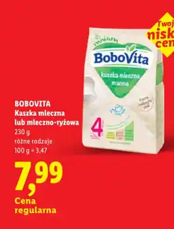 Lidl BOBOVITA Kaszka mleczna lub mleczno-ryżowa oferta
