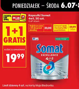 Biedronka Kapsułki Somat 4w1, 30 szt oferta