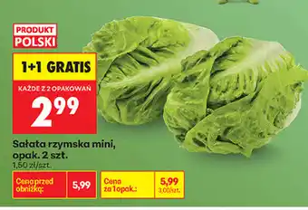Biedronka Sałata rzymska mini, opak. 2 szt oferta