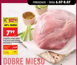 Biedronka Łopatka wieprzowa bez kości pakowana próżniowo Kraina Mięs oferta