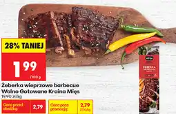 Biedronka Żeberka wieprzowe barbecue Wolno Gotowane Kraina Mięs oferta
