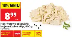 Biedronka Flaki wołowe gotowane krojone Kraina Mięs oferta