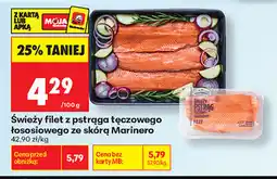 Biedronka Świeży filet z pstrąga tęczowego łososiowego ze skórą Marinero oferta
