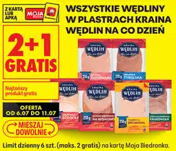 Biedronka Wszystkie wędliny w plastrach Kraina Wędlin Na co dzień oferta
