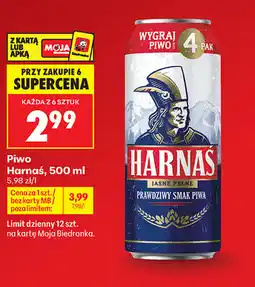Biedronka Piwo Harnaś oferta