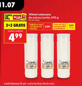 Biedronka Wkład zalewany do zniczy Lumia oferta