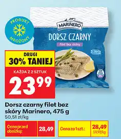 Biedronka Dorsz czarny filet bez skóry Marinero oferta