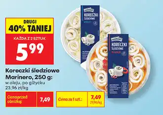 Biedronka Koreczki śledziowe Marinero oferta