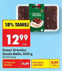 Biedronka Deser tiramisu Gusto Bello oferta