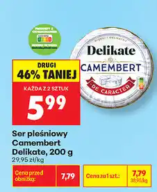 Biedronka Ser pleśniowy Camembert Delikate oferta