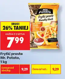 Biedronka Frytki proste Mr. Potato oferta