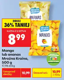 Biedronka Mango lub ananas Mroźna Kraina oferta