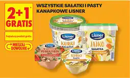 Biedronka Wszystkie sałatki i pasty kanapkowe Lisner oferta