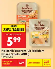 Biedronka Naleśniki z serem lub jabłkiem Nasze Smaki oferta