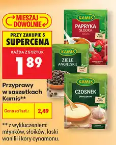Biedronka Przyprawy w saszetkach Kamis oferta