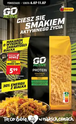 Biedronka Makaron proteinowy Go Active oferta