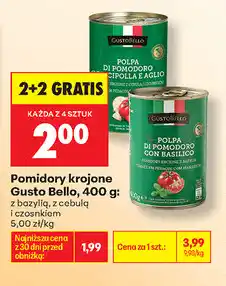 Biedronka Pomidory krojone Gusto Bello oferta