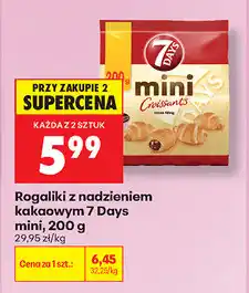 Biedronka Rogaliki z nadzieniem kakaowym 7 Days mini oferta