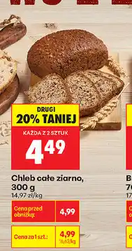 Biedronka Chleb całe ziarno oferta
