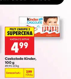 Biedronka Czekolada Kinder oferta