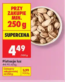 Biedronka Pistacje luz oferta