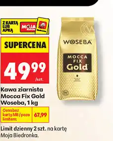 Biedronka Kawa ziarnista Mocca Fix Gold Woseba oferta