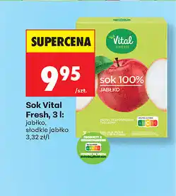 Biedronka Sok Vital Fresh oferta