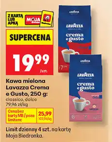 Biedronka Kawa mielona Lavazza Crema e Gusto oferta