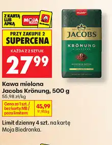 Biedronka Kawa mielona Jacobs Krönung oferta