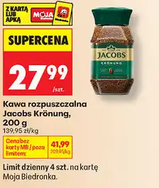 Biedronka Kawa rozpuszczalna Jacobs Krönung oferta