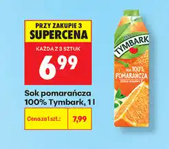 Biedronka Sok pomarańczowy 100% Tymbark oferta