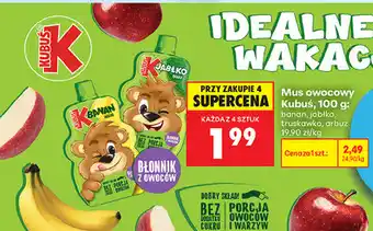 Biedronka Mus owocowy Kubuś oferta