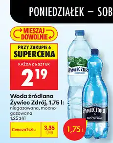 Biedronka Woda źródlana Żywiec Zdrój oferta