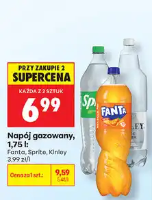 Biedronka Napój gazowany Fanta, Sprite, Kinley oferta