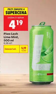 Biedronka Piwo Lech Lime Mint oferta