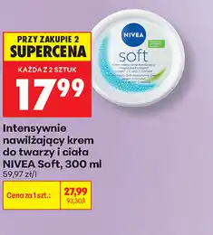 Biedronka Intensywnie nawilżający krem do twarzy i ciała NIVEA Soft oferta