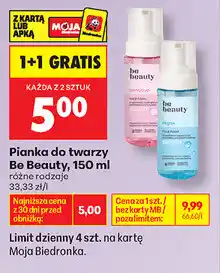 Biedronka Pianka do twarzy Be Beauty oferta
