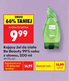 Biedronka Kojący żel do ciała Be Beauty 99% soku z aloesu oferta