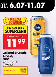 Biedronka Żel pod prysznic NIVEA oferta
