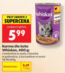 Biedronka Karma dla kota Whiskas oferta