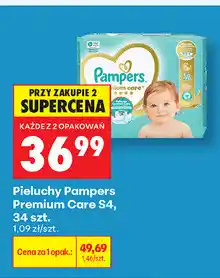 Biedronka Pieluchy Pampers Premium Care S4 oferta